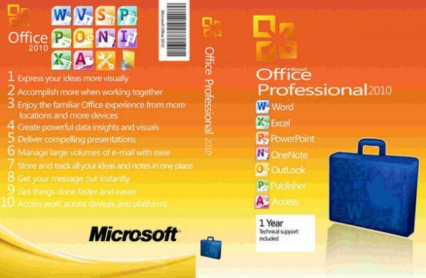 MS Office Professional 2010 Front Cover 47419