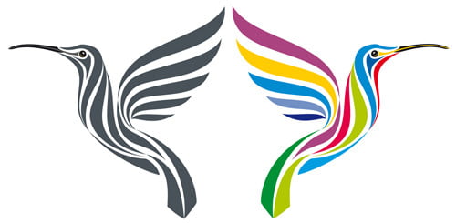 hummingbird vector logos 02