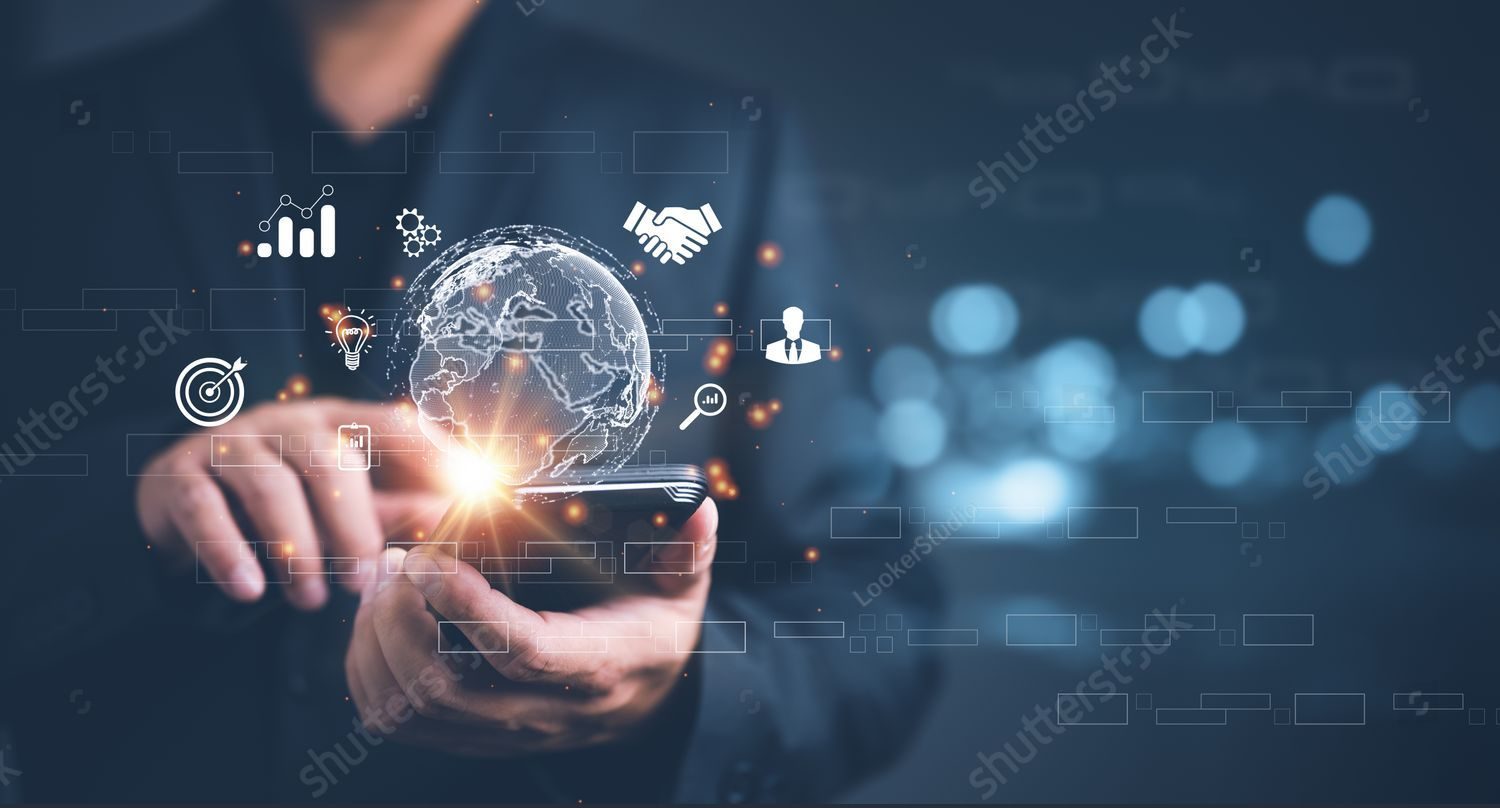 stock photo businessman using mobile smart phone business global internet connection application technology 1932042689 e1732534264614