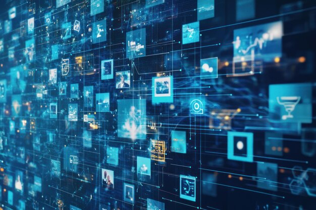 digital network connected data information 343170 13813